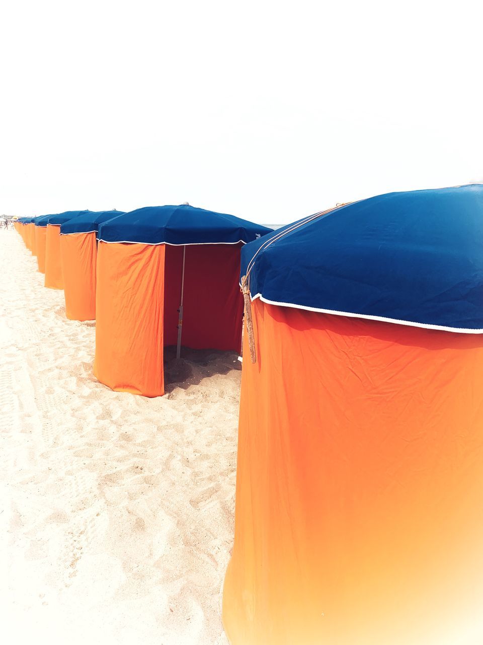 VIEW OF TENT ON BEACH