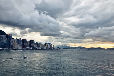 Panoramic view of sea against sky