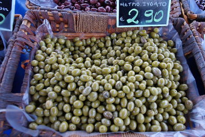 Close-up of vegetables for sale in market