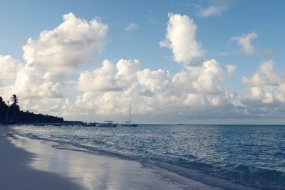 Panoramic view of sea against sky