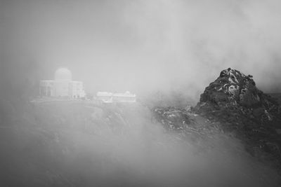 View of snow covered landscape