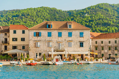 Stari grad old town in croatia in summer with historic buildings.