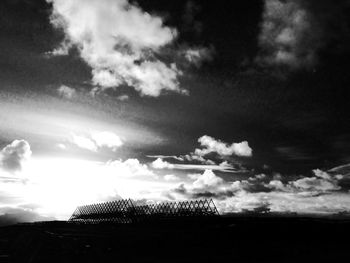 Low angle view of cloudy sky