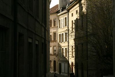 Low angle view of buildings in city