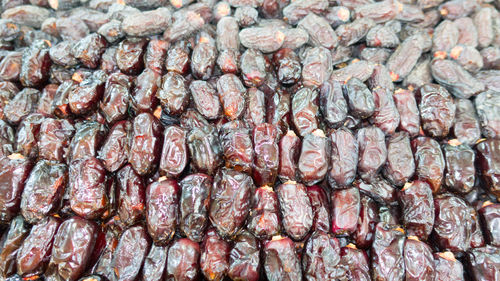 Full frame shot of bread in market