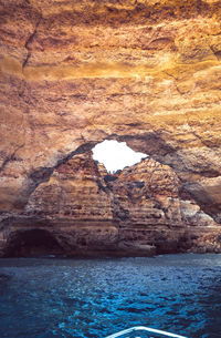 Rock formations in sea