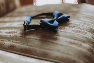 Close-up of headband on table