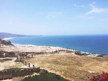 Scenic view of sea against sky