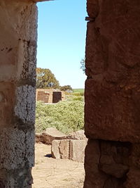 Old ruins against clear sky