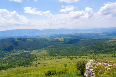 Scenic view of landscape against sky