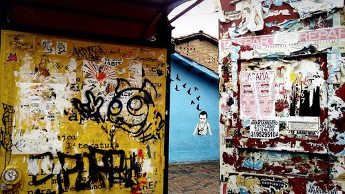 Graffiti on wall