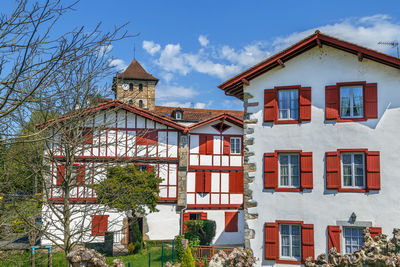 Low angle view of building against sky