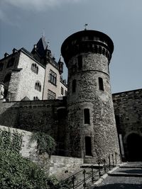 Low angle view of historical building