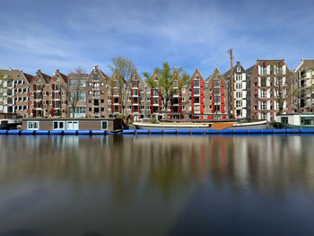 Boats in river canal