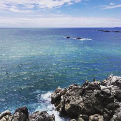 Scenic view of sea against sky