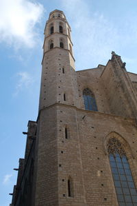 Low angle view of tower against sky