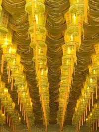 Close-up of illuminated temple