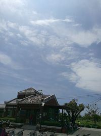 Road with buildings in background