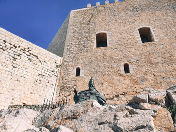 Low angle view of old building