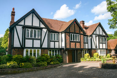 A large estate home, tudor style, in the uk.