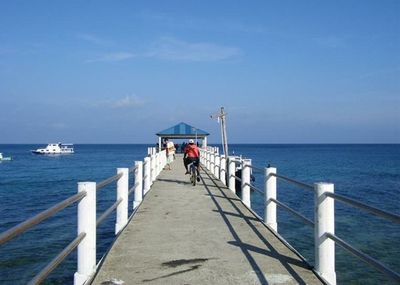 Pier on sea