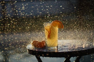 Close-up of drink on table