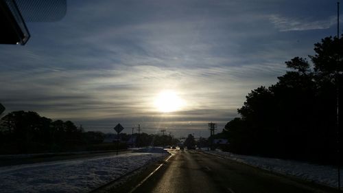 Road at sunset