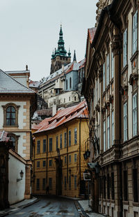 Buildings against sky in city