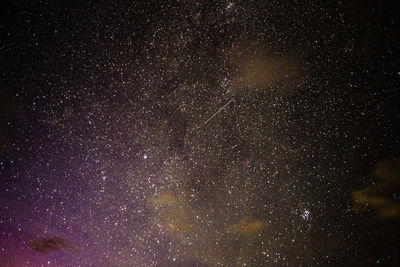 Low angle view of star field at night