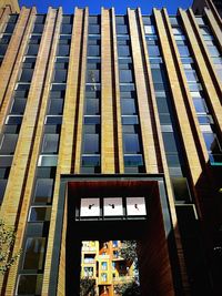 Low angle view of modern building