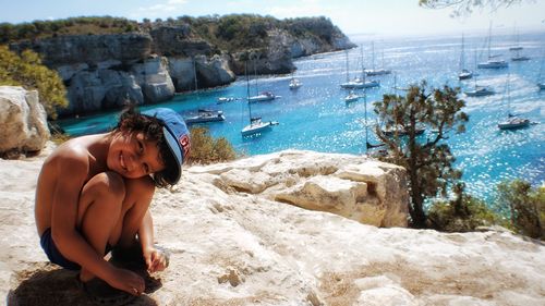 Scenic view of sea against sky