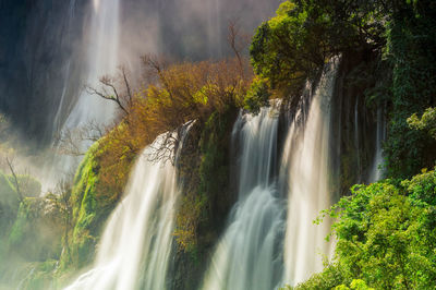 Thi lo su waterfall, beautiful waterfall in deep forest, umphang national park, tak, thailand.