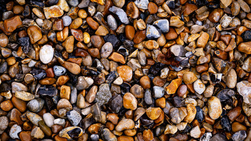 Full frame shot of pebbles