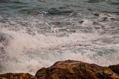 Scenic view of sea waves