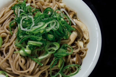 Close-up of served food