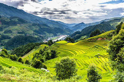 Scenic view of landscape against sky