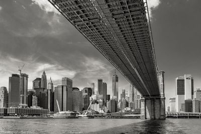 Modern buildings in city against sky