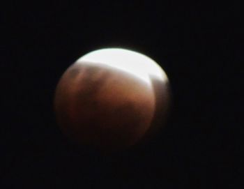 Close-up of moon over black background