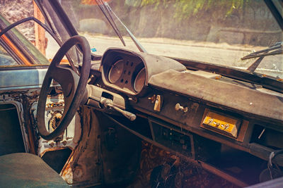 Old abandoned car 
