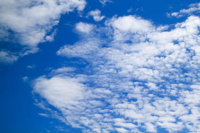 Low angle view of clouds in sky