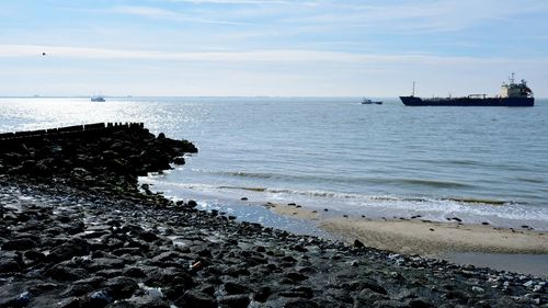 Scenic view of sea against sky