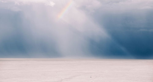 Scenic view of desert against sky