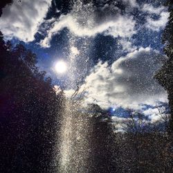 Low angle view of cloudy sky