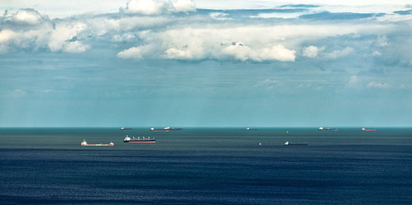 Scenic view of sea against sky