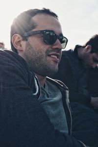 Portrait of young man wearing sunglasses