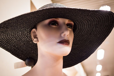 Close-up portrait of young woman