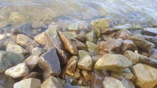 Rocks in water