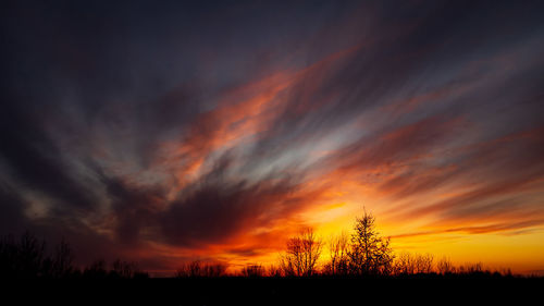 Scenic view of sunset