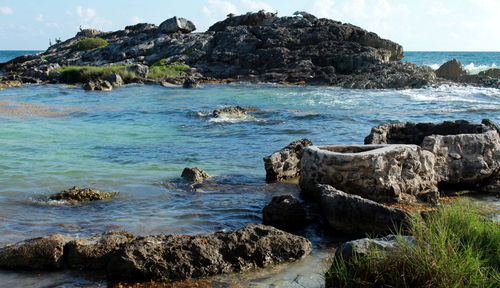 Scenic view of sea against sky