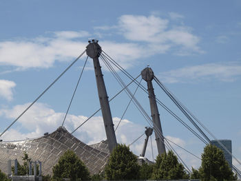 Low angle view of eiffel tower